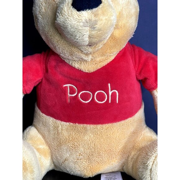 Disney Winnie The Pooh Plush Toy With Red Shirt & Sound Button - Picture 3 of 5